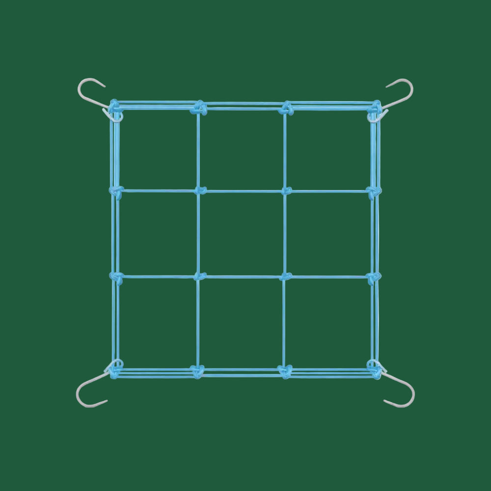 Urban Elastic Grow-Net 40x40 cm – Elastisches SCROG Netz für Growboxen