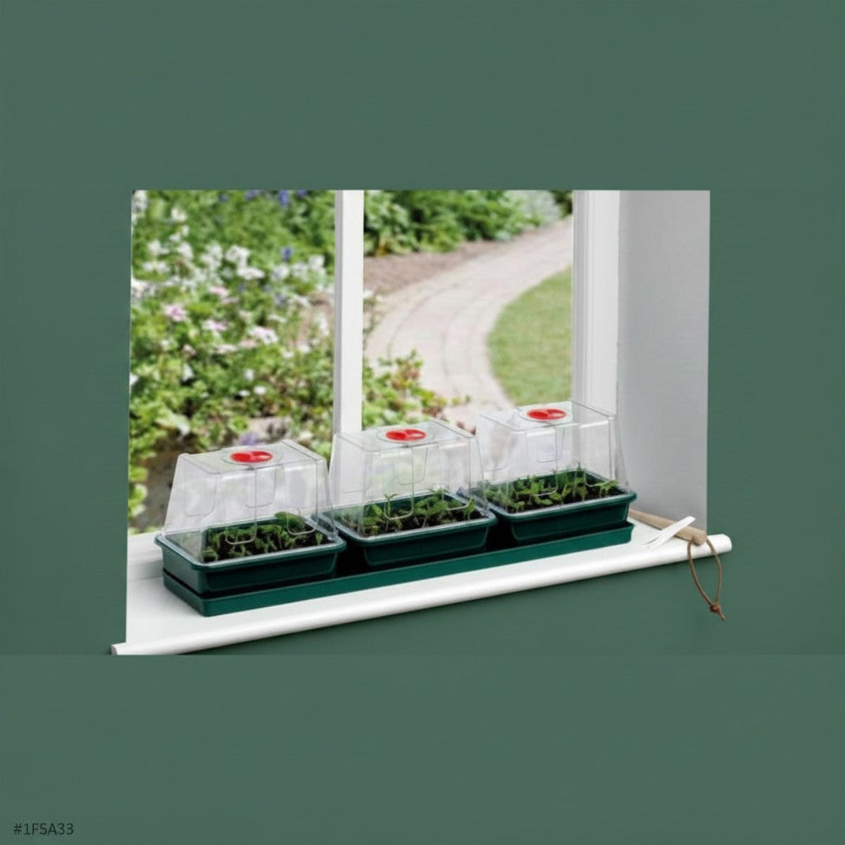 Garland Propagator 3 Top Windowsill – Zimmergewächshaus für Fensterbank
