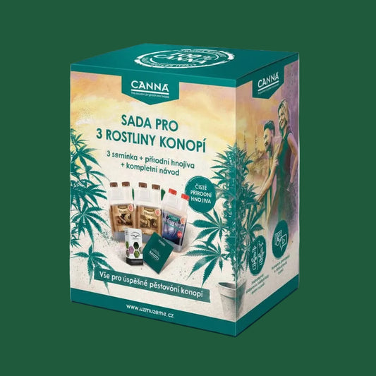 CANNA Set für 3 Pflanzen – Bio Düngerset mit Rhizotonic & Samen